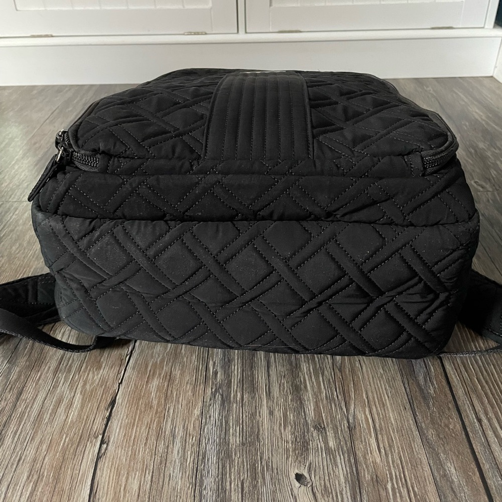 Vera Bradley Stroll Around Baby Backpack Diaper Bag Black Quilted + Changing Pad - Picture 9 of 10